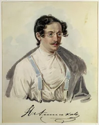 Portret van Ivan Annenkov in Peter Prison